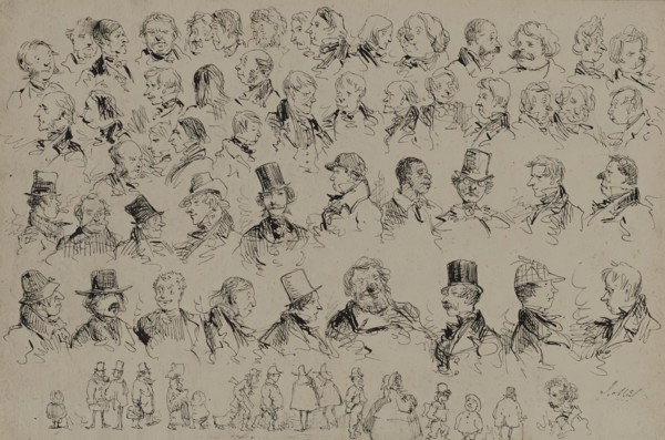 Heads and Figures of Various Types of People, c1859. Creator: John McLenan.