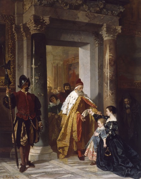 The Petition to the Doge, 1860. Creator: Carl Ludwig Friedrich Becker.