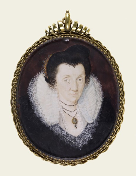 Lady Anne Bacon, c1600. Creator: Isaac Oliver I.