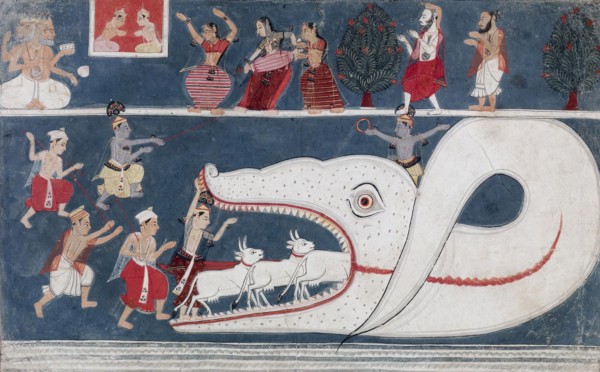 Krishna Kills Aghasura, 1675-1700. Creator: Unknown.