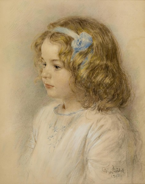 Portrait of Elsa Brodel, 1913. Creator: Max Brodel.