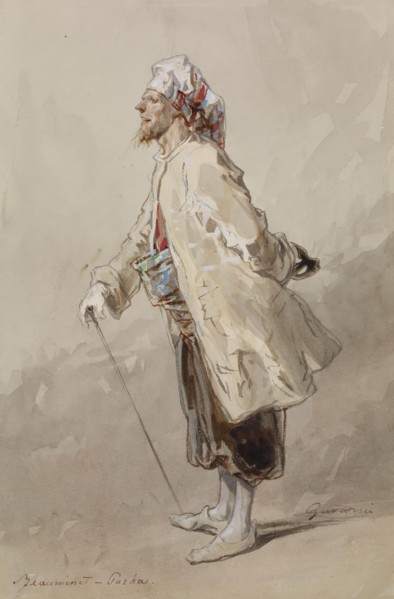 Man in Turkish Dress, c1860. Creator: Paul Gavarni.