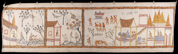 Narrative Scroll: Vessantara Jataka, 1st half 20th century. Creator: Unknown.