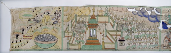 Narrative Scroll: Vessantara Jataka, 1st half 20th century. Creator: Unknown.