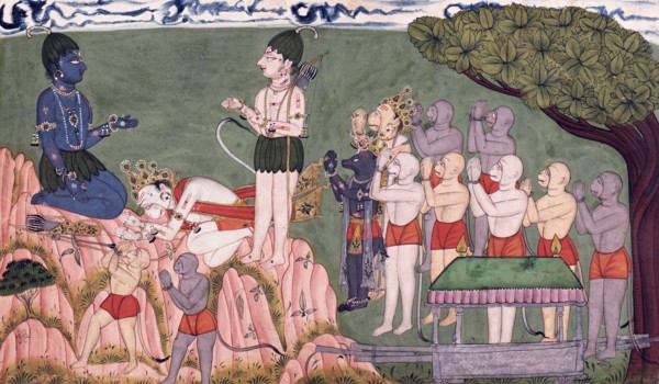 Sugriva's Farewell, 1700-1725. Creator: Unknown.