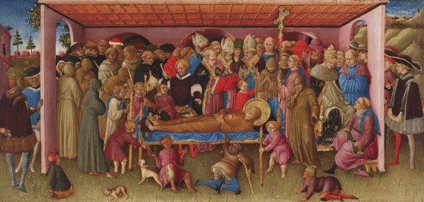 The Funeral of Saint Francis of Assisi, c1430. Creator: Bartolomeo di Tommaso.