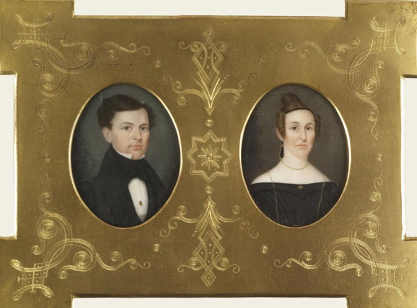 Portraits of a Gentleman and a Lady, c1835. Creator: Unknown.