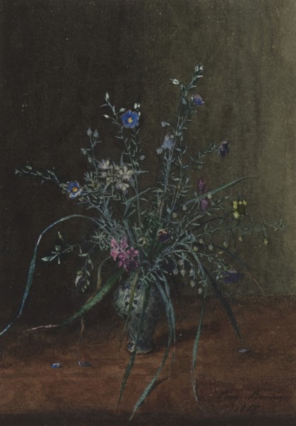 Bouquet of Wild Flowers and Grasses, 1865. Creator: Leon Bonvin.