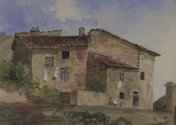 Certaldo, June 6th, '61, 1861. Creator: Samuel Colman.