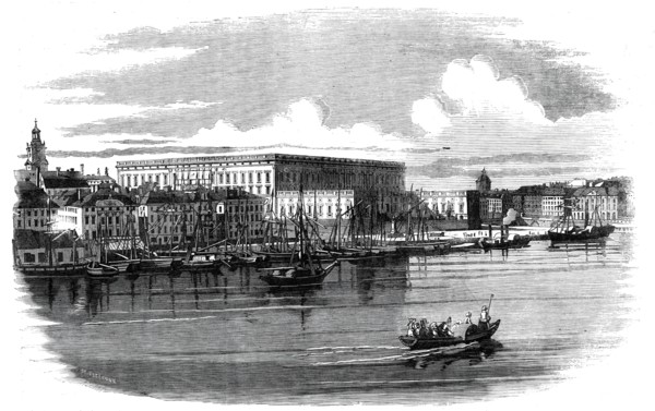 The Royal Palace, Stockholm, 1860. Creator: Henry Fitzcook.