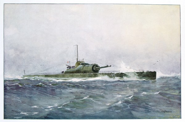 French submarine 'Surcouf', 20th century