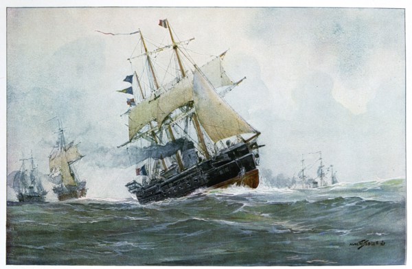 French frigate, 'La Surveillante', 1870 (20th century)