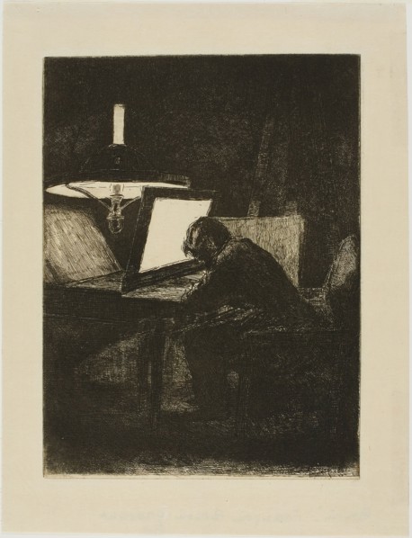 François Bonvin Etching, 1861. Creator: Francois Bonvin.