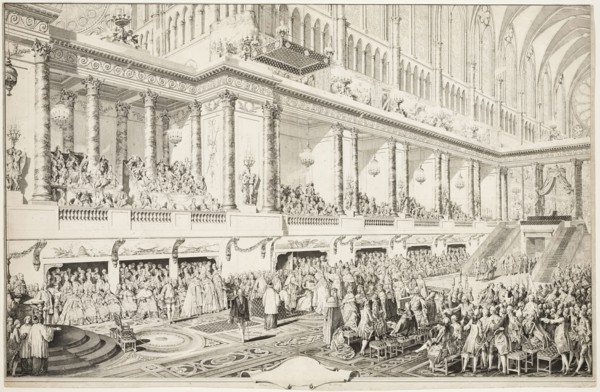 Oath of Louis XVI at his Investiture, 1779. Creator: Jean-Michel Moreau.