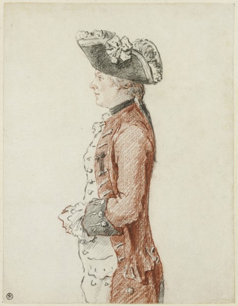 Portrait of the Chevalier de Lézay, 1756. Creator: Louis de Carmontelle.