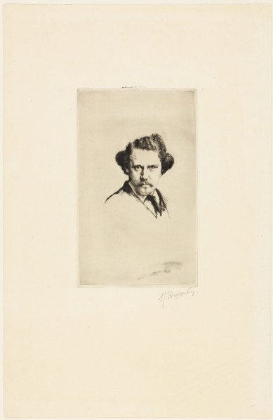 Portrait of Alfred Cadart, 1875. Creator: Marcellin Desboutin.