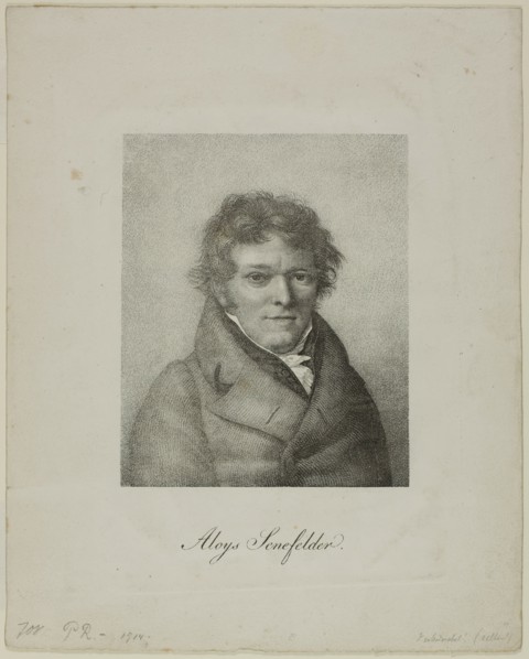 Portrait of Alois Senefelder, 1819. Creator: Nicolas-Henri Jacob.