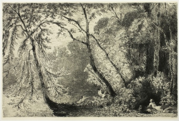 Women Bathing, 1867. Creator: Paul Huet.
