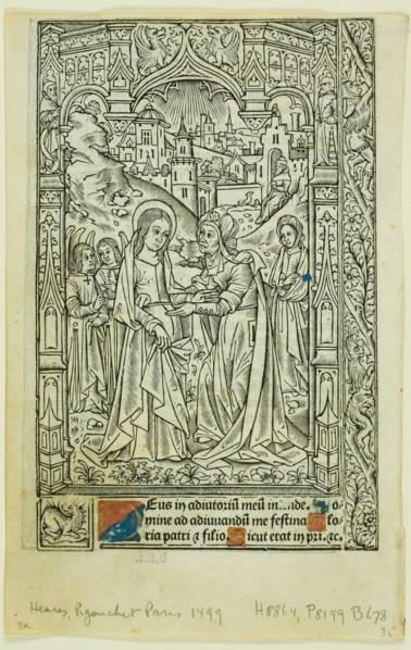 Visitation, from Book of Hours, n.d. Creator: Philippe Pigouchet.