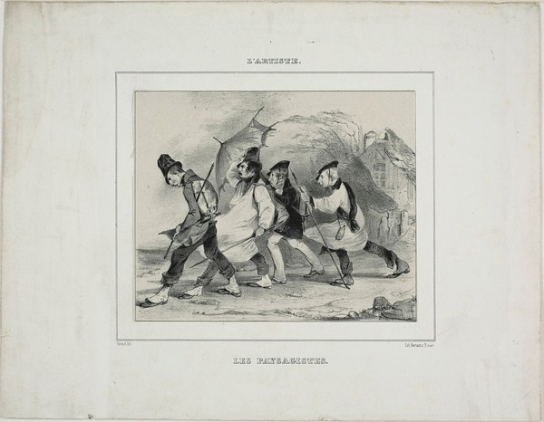 The Landscape Painters, 1833. Creator: Pierre Francois Eugene Giraud.