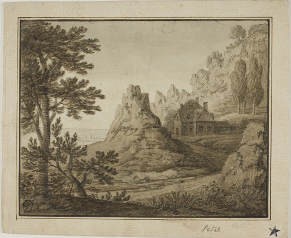 Mountainous Coastal Village, n.d. Creators: Pierre Patel I, Pierre Antoine Patel.