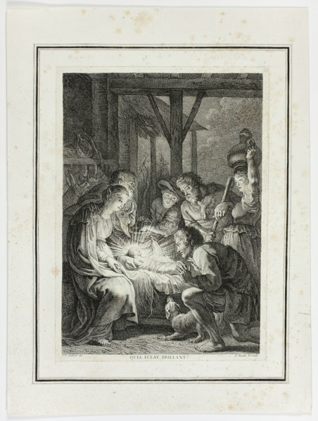 Adoration of the Shepherds, n.d. Creator: Pierre François Basan.