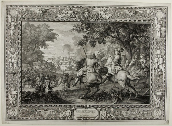 Defeat of the Spanish Army Near the Canal at Bruges by the Troops of King Louis XIV 1667, 1680. Creator: Sebastien Le Clerc.