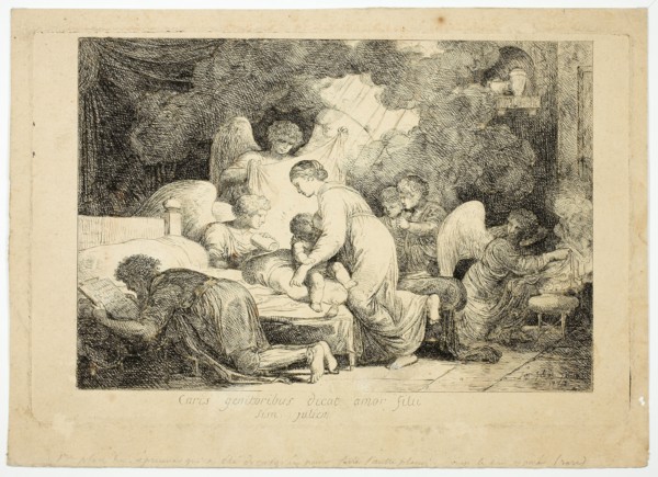 The Holy Family Served by Angels, 1773. Creator: Simon Julien.