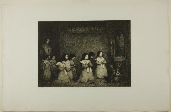 The Prayer, 1862. Creator: Theodule Ribot.
