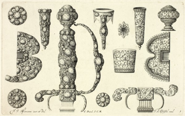 Designs for Jewelry, before 1697. Creator: Johann Andreas Pfeffel.