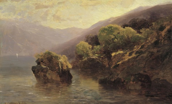 Game from Lake Geneva, 1852. Creator: Alexandre Calame.