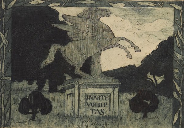 Monument - 'In Arte Voluptas', after 1920. Creator: Anny Dollschein.