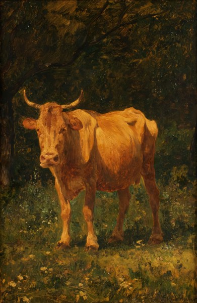 Bread-colored cow, 1889. Creator: Carl Rudolf Huber.