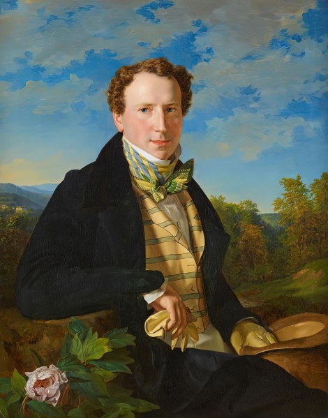 Self-portrait at a young age, 1828. Creator: Ferdinand Georg Waldmuller.