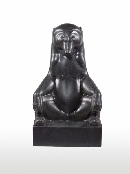 Seated bear, 1912/1913. Creator: Franz Barwig.