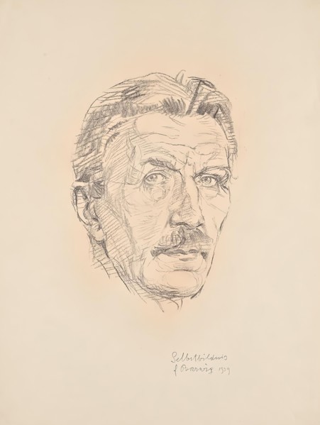Self-portrait, 1929. Creator: Franz Barwig.