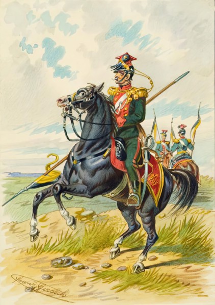 Soldier on horseback, undated. Creator: Franz Gerasch.