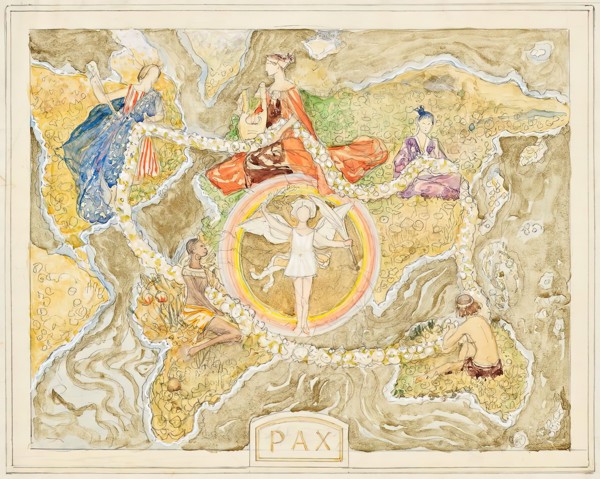 Pax (draft for a tapestry), 1929. Creator: Franz von Matsch.
