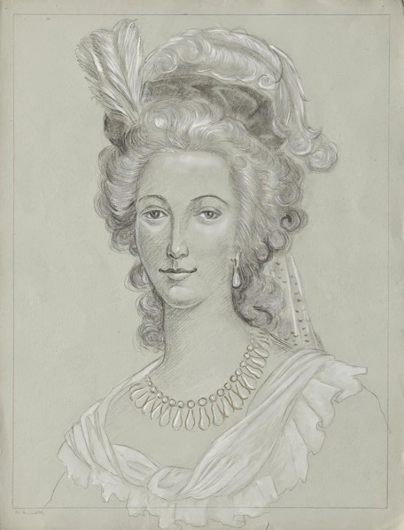 Queen Marie Antoinette, undated. (c1900s) Creator: Franz von Matsch.