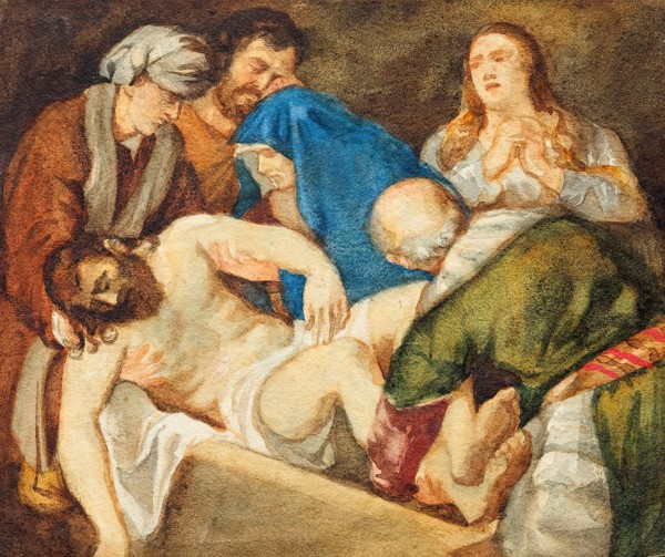 Entombment, c1876/1879. Creators: Franz von Matsch, Titian.