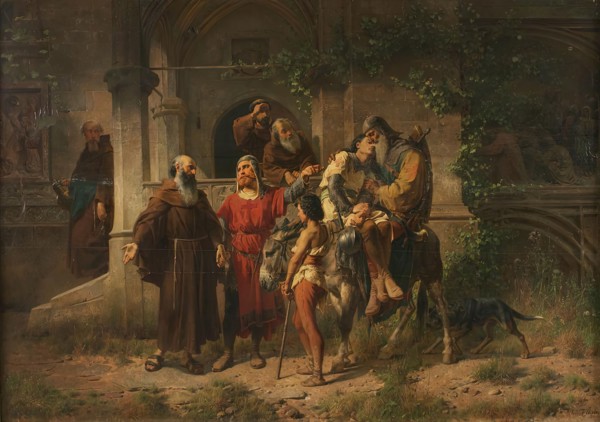 Returning crusaders, 1864. Creator: Johann Till.