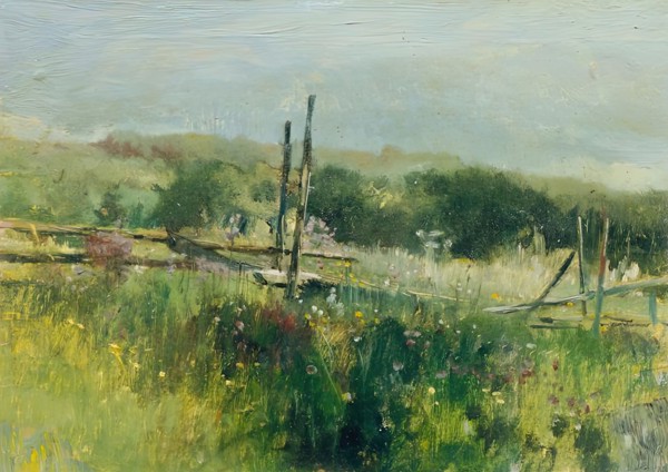 Meadow with fence, c1870/1880. Creator: Johann Till.