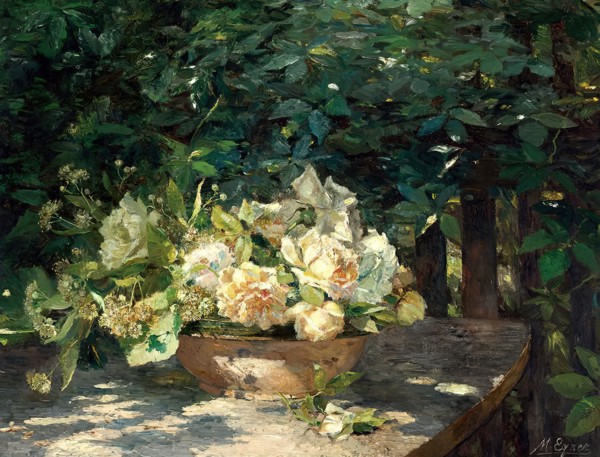 In the arbor, 1901. Creator: Marie Egner.