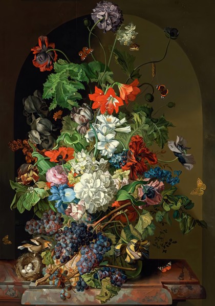 Flower still life, 1830. Creator: Sebastian Wegmayr.
