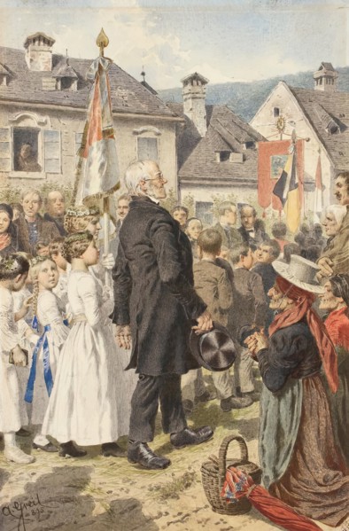 Corpus Christi procession, 1895. Creator: Alois Greil.