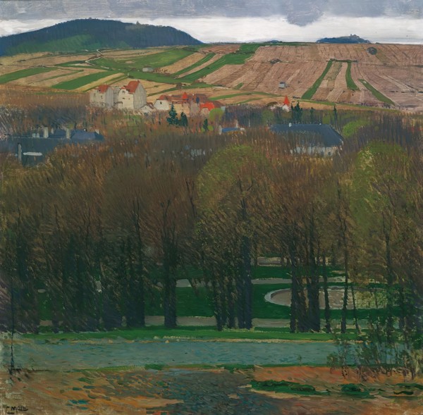 View from Heiligenstadt to the Nußberg, 1903. Creator: Carl Moll.