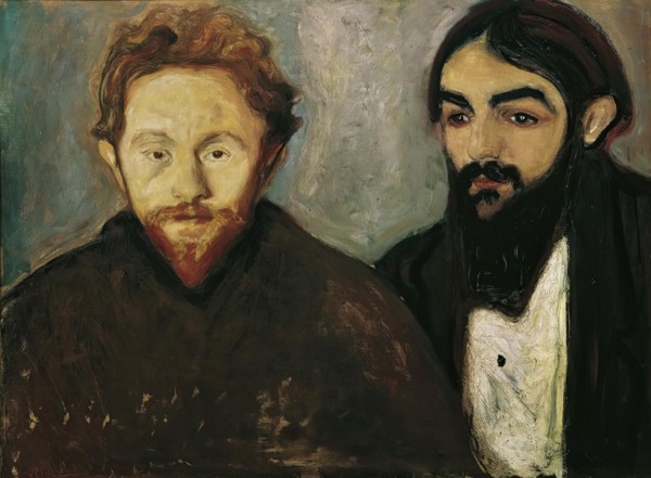 The painter Paul Herrmann and the doctor Paul Contard, 1897. Creator: Edvard Munch.