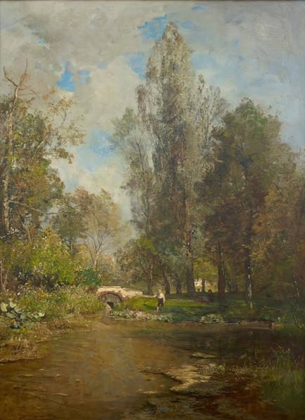 Hackinger Au, 1880. Creator: Emil Jakob Schindler.