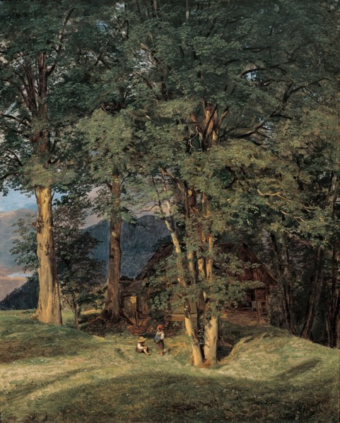 Maple trees near Ischl, 1831. Creator: Ferdinand Georg Waldmuller.