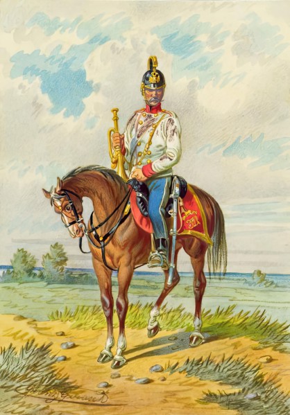 Soldier on horseback, undated. Creator: Franz Gerasch.